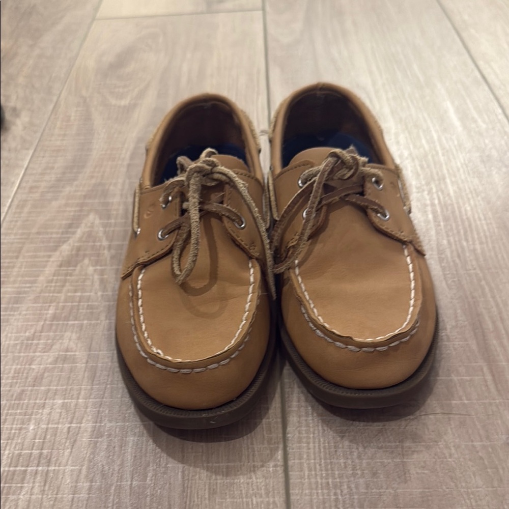Sperry Kids' Tan Leather Boat Shoes